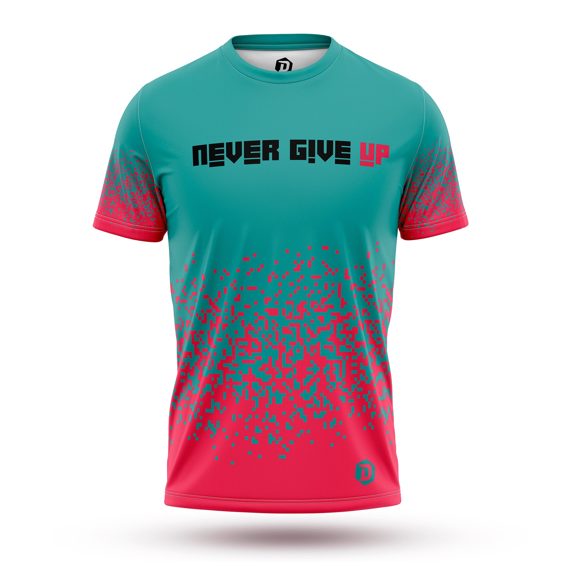 Camiseta técnica fluor NEVER GIVE UP™ - DOPAMINEOFICIAL