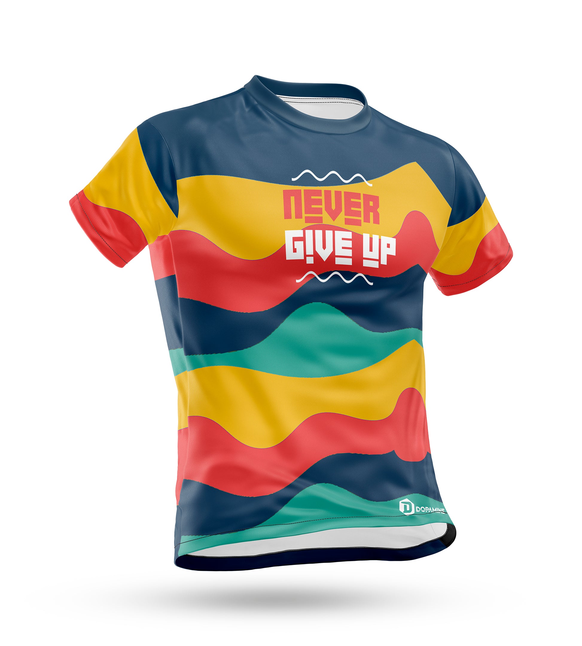 Camiseta técnica NEVER GIVE UP ™ - DOPAMINEOFICIAL